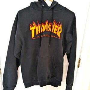 Black Thrasher magazine sweatshirt worn